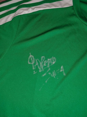 Panathinaikos Authentic Training Jersey 21/22 with Fragiskos Alvertis autograph #4, XL