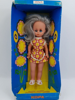 Rena Korasidi Vinyl Doll used, retro vintage