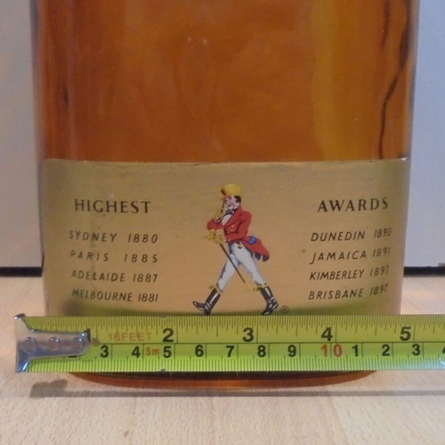 Johnnie Walker Red Label old promotional bottle used, sealed, empty