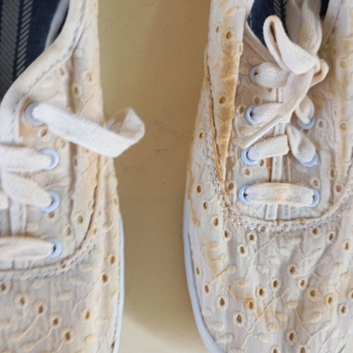 Keds sneakers size 38 used, white and beige