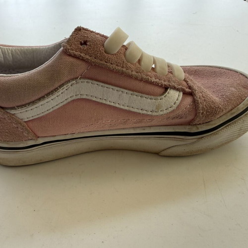 Vans sneakers size 27 used, pink suede with silicone laces