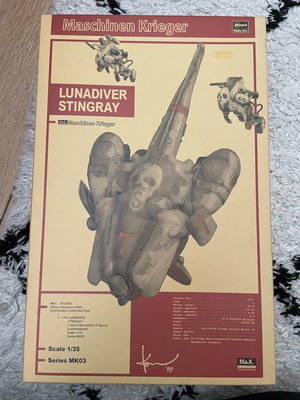 Hasegawa Maschinen Krieger Lunadiver Stingray 1/35 new, sealed