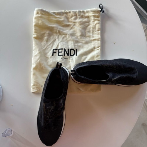 Fendi loafers like new, black, size 40