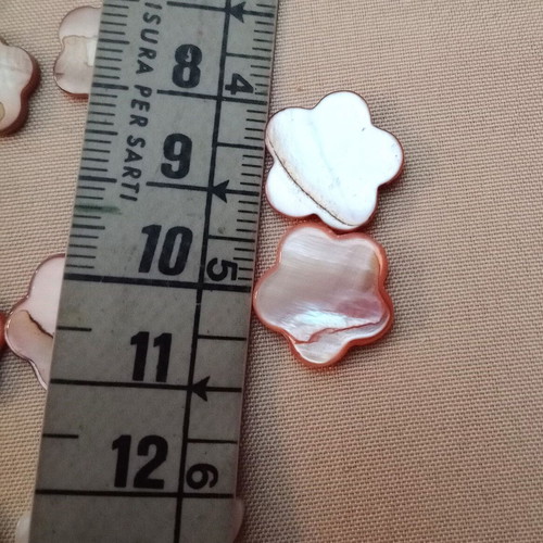 Mother of pearl pieces set of 55 for crafts and jewelry making