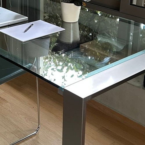 Orsenigo Ring model desk used, glass surface