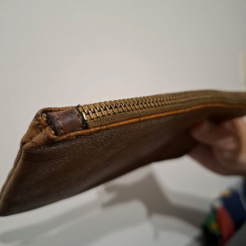 Alviero Martini 1a Classe wallet used, brown 19x12
