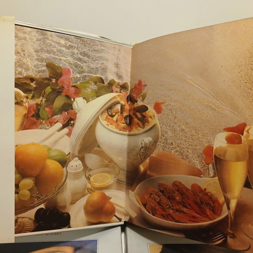 Ideal Kitchen book set used, 4 volumes with Greek and world recipes