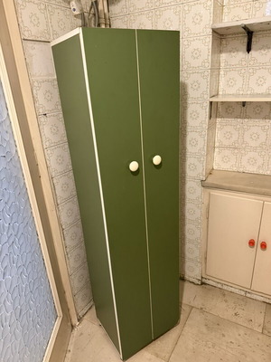 Vintage green kitchen cabinet from 1970s Formica