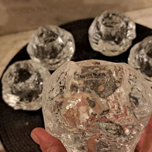 Kosta Boda Snowball by Ann Wolff, set of 6