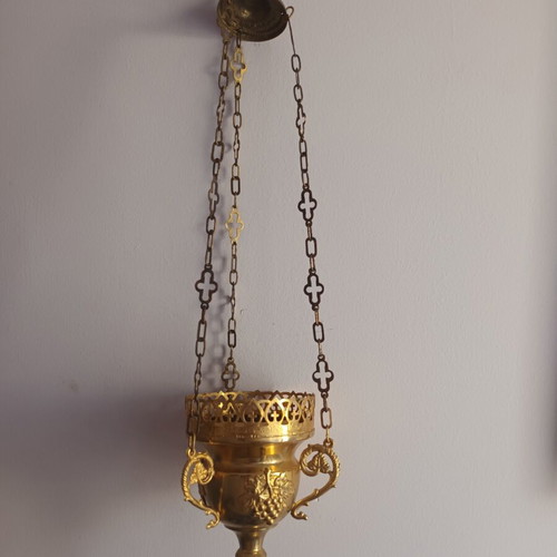 Copper incense burner 51 cm used