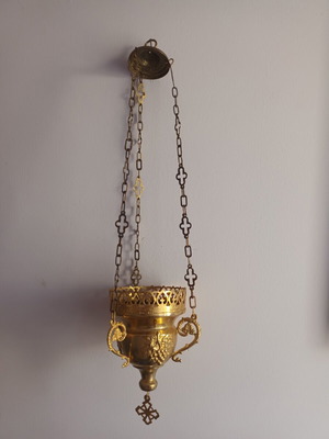 Copper incense burner 51 cm used