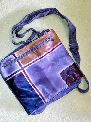 Astore women's bag natural leather like new, multicolor