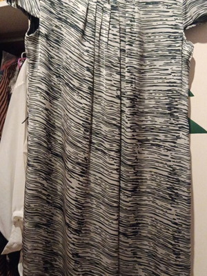 H&M dress used, black and white, size XL