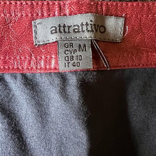 Attrattivo women's mini skirt made of eco leather like new, size M