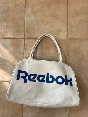 Reebok white handbag, carry-on style
