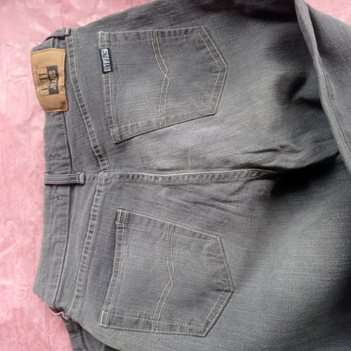 ESTI denim pants used, gray, sizes M and L