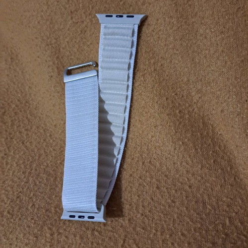 Apple Watch Strap 44mm - 49mm Alpine Loop Type Bicolor White Cream New