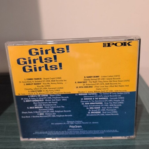 Girls! Girls! Girls! pop rock CD like new