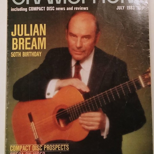 Gramophone July 1983 used - Julian Bream 50th Birthday