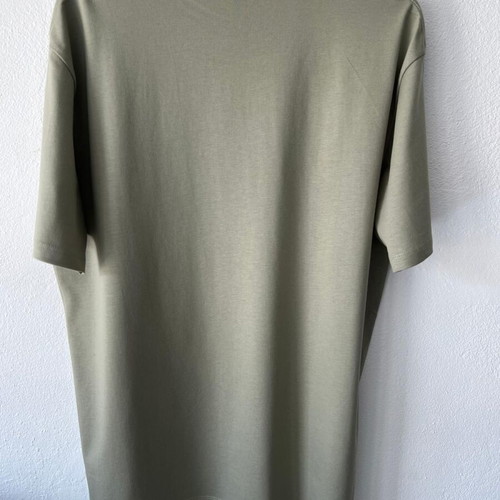Mikònu T-shirt M unisex new, light khaki, eco cotton