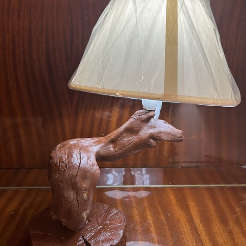 Table lamp handmade, 36 cm height, 18 cm abajur