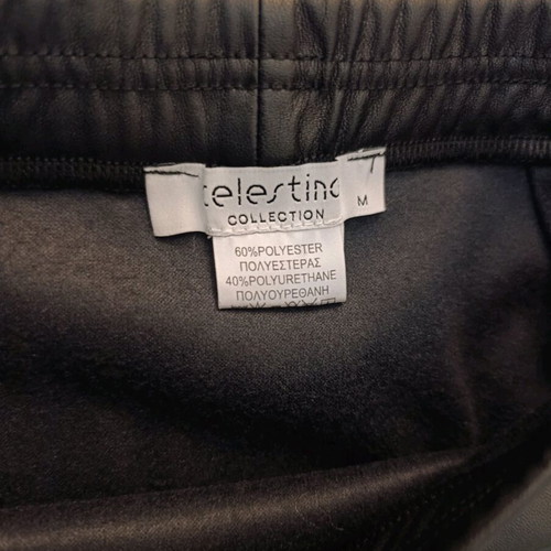Celestino leather skirt black size M like new