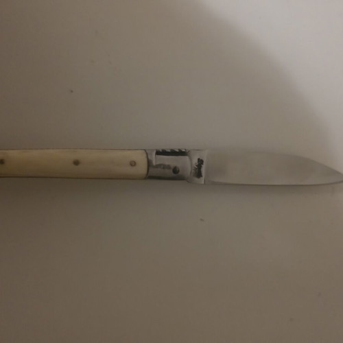 Saint Martin folding knife like new, steel 12c27, horn handle