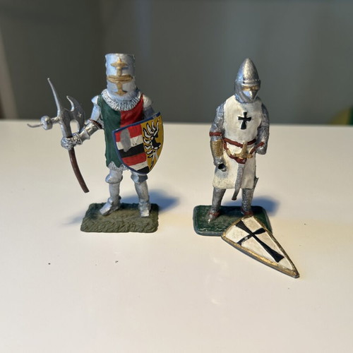 Four lead knights used, one shield detached