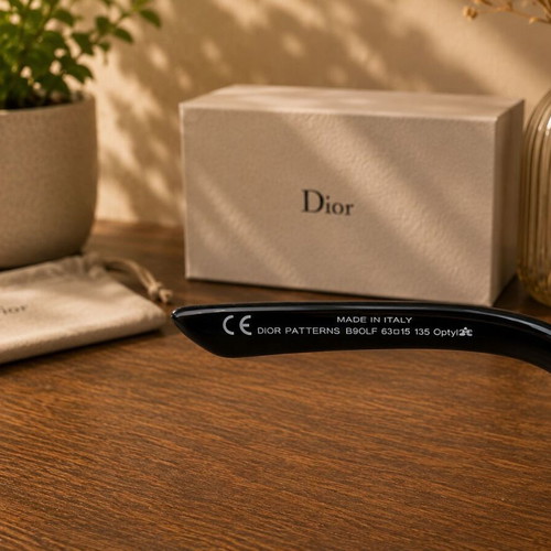 Christian Dior Houndstooth Sunglasses used with box and case