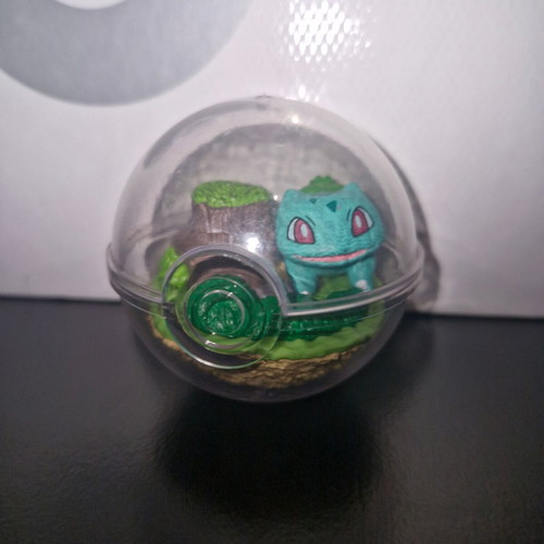Pokemon Bulbasaur Terrarium figure with Pokeball base new