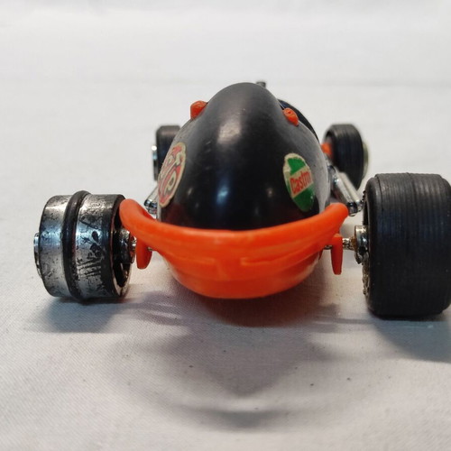 Plastic racing car 1970's used, very rare