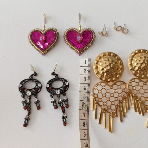 Mixed Earrings Lot of 5 pairs like new