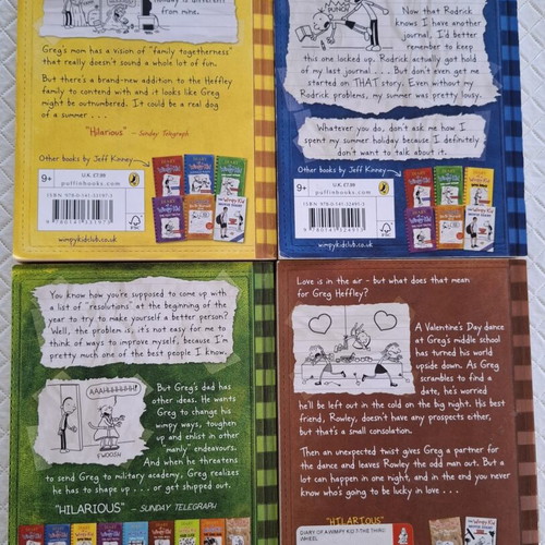 Diary of a Wimpy Kid 4-book set new, paperback editions