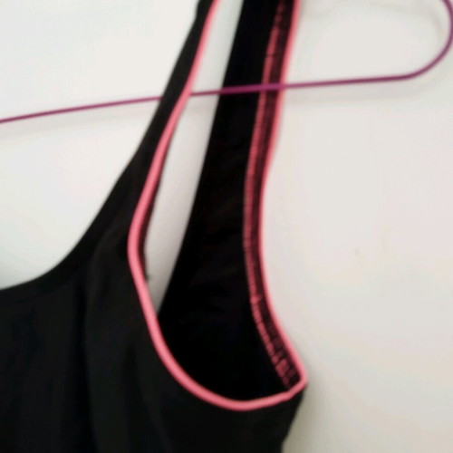 Decathlon swimming costume small like new, black and pink