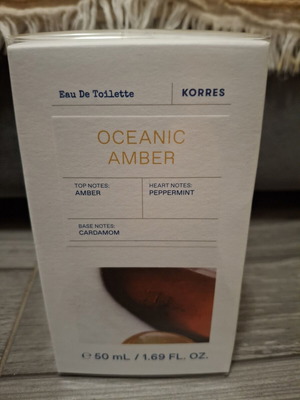 Korres Oceanic Amber Eau De Toilette 50ml men's fragrance, unopened
