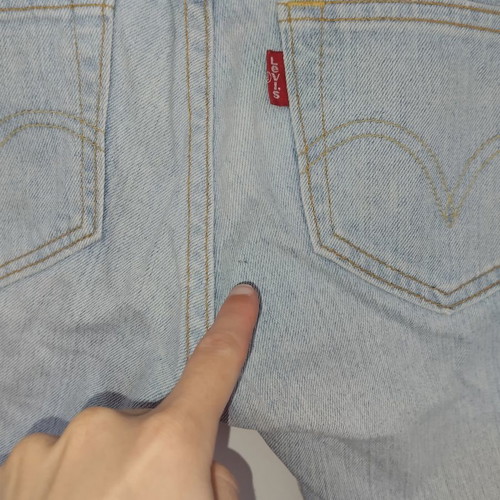 Levi's jean bermuda shorts used, low waist, denim shorts