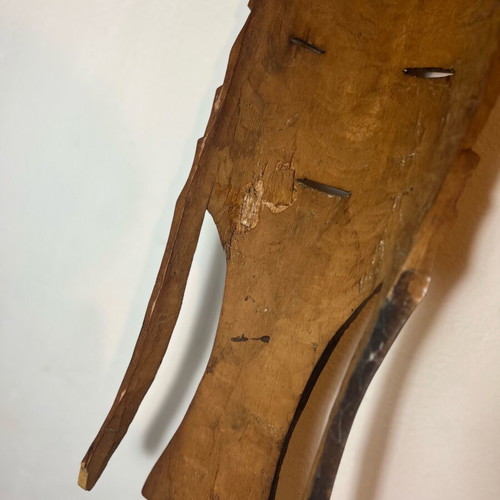 Vintage African Wooden Mask like new, handmade boho ethnic decor