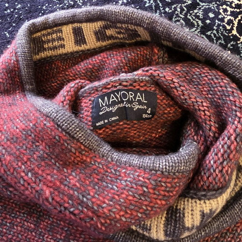 Mayoral sweater like new, size 104, multicolor, 4 years