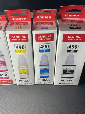 Canon Pixma Ink 490 Mega Tank sealed set of 4