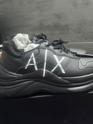 Armani Exchange Sneakers XUX057 XV238 00002 Size 44 New Black