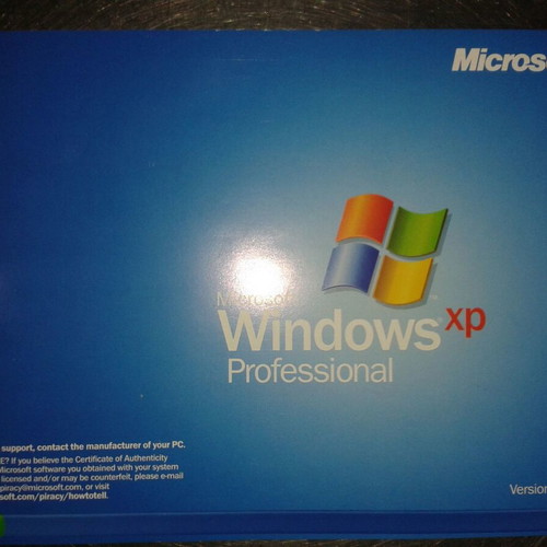 Microsoft Windows XP Pro 32 bit with COA and disk, like new, original, vintage