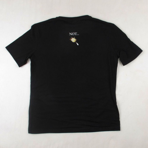Holzweiler women's t-shirt size S black with embroidered flowers like new