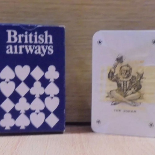 British Airways vintage promotional mini playing cards sealed like new