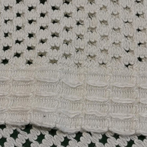 Knitted blanket used from 1960 era