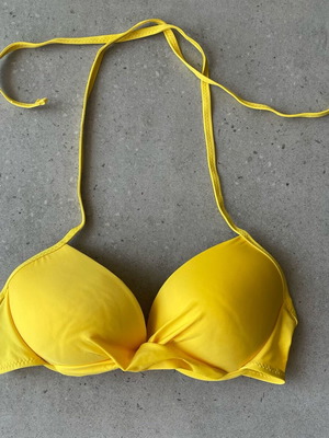 Arena women's bikini top yellow like new, size S