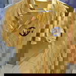 ZARA x Popeye The Sailor Man Short-Sleeve Polo Shirt used, size S, mustard yellow