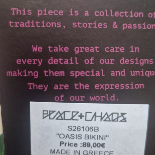 Bikini Peace And Chaos 2026 new, sizes S/M