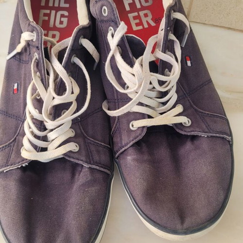 Hilfiger men's sport shoes size 44 lightly used, dark blue