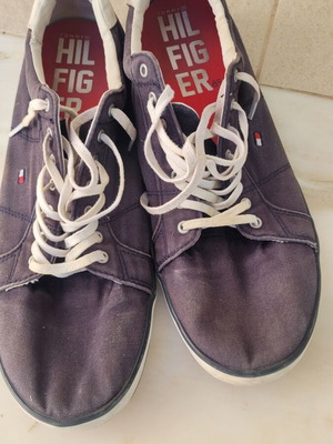 Hilfiger men's sport shoes size 44 lightly used, dark blue