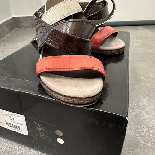 Miss Sixty high heel sandals used, size 37, beige and brown